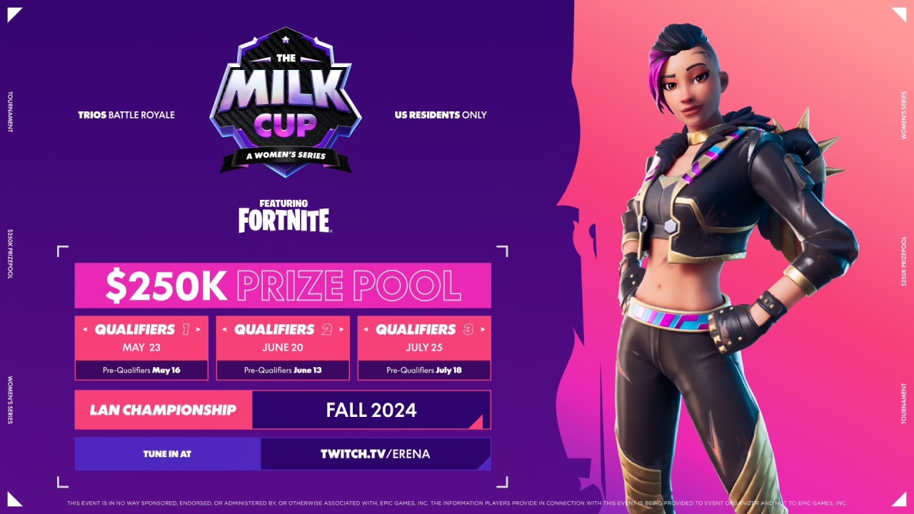 GALE and Moonrock team up with Gonna Need Milk to create the largest women's Fortnite tournament series ever